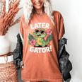 Alligator Later Gator Teacher Summer Last Day Fun Women's Comfort Colors T-Shirt Yam Alligator Later Gator Teacher Summer Last Day Fun Women's Comfort Colors T-Shirt Yam