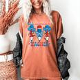All American Teacher Pencil Coquette Bow USA Flag Teachers Women's Comfort Colors T-Shirt Yam All American Teacher Pencil Coquette Bow USA Flag Teachers Women's Comfort Colors T-Shirt Yam