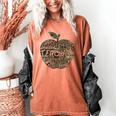 Apple Camoflauge Clothing Camo Student Teacher Cute School Women's Comfort Colors T-Shirt Yam