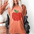 Apple Dot Pattern Art Teacher Appreciation Men Women Humor Women's Comfort Colors T-Shirt Yam Apple Dot Pattern Art Teacher Appreciation Men Women Humor Women's Comfort Colors T-Shirt Yam