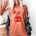A Is For Apple Pre-K Kindergarten Teacher Student Women's Comfort Colors T-Shirt Yam