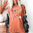 Art Apples Back To School For Teacher Student Women's Comfort Colors T-Shirt Yam