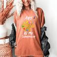 Art Is My Superpower Drawing Art Teacher Artists Women's Comfort Colors T-Shirt Yam