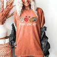 Art Teacher Peace Love Art For Artists And Painters Women's Comfort Colors T-Shirt Yam Art Teacher Peace Love Art For Artists And Painters Women's Comfort Colors T-Shirt Yam