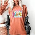 Back To School Pre-K Preppy Teacher Girl Women's Comfort Colors T-Shirt Yam