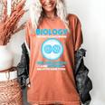 Biology Facts Science Teacher Student Biologist Women's Comfort Colors T-Shirt Yam