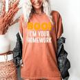 Boo I'm Your Homework Halloween Teacher Costume Women's Comfort Colors T-Shirt Yam Boo I'm Your Homework Halloween Teacher Costume Women's Comfort Colors T-Shirt Yam