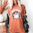 Boo Jour Ghost Halloween French Teacher Cute Coffe Croissant Women's Comfort Colors T-Shirt Yam Boo Jour Ghost Halloween French Teacher Cute Coffe Croissant Women's Comfort Colors T-Shirt Yam