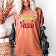 You Can't Scare Me I'm A Preschool Teacher Halloween Women's Comfort Colors T-Shirt Yam