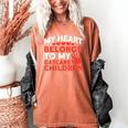 Childcare My Heart Belongs To Children Daycare Teacher Men Women Women's Comfort Colors T-Shirt Yam