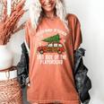 Christmas Teacher Squad Festive Car Tree Lights Xmas Women's Comfort Colors T-Shirt Yam