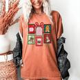 Christmas Teacher Stamps Women's Comfort Colors T-Shirt Yam