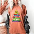 Christmas Tree Made Of Crayons School Teacher Life Student Women's Comfort Colors T-Shirt Yam