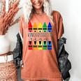 Colorful Crayon Kindergarten Team Tee For Teachers Students Men Women Kids Women's Comfort Colors T-Shirt Yam
