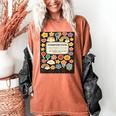 Composition Notebook Costume Teacher Matching Halloween Book Women's Comfort Colors T-Shirt Yam Composition Notebook Costume Teacher Matching Halloween Book Women's Comfort Colors T-Shirt Yam