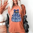 Coquette Bow Book Tree Merry Christmas Xmas Teacher Holiday Women's Comfort Colors T-Shirt Yam Coquette Bow Book Tree Merry Christmas Xmas Teacher Holiday Women's Comfort Colors T-Shirt Yam