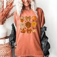 Coquette Teach Teacher Bows Thanksgiving Turkey Fall Autumn Women's Comfort Colors T-Shirt Yam Coquette Teach Teacher Bows Thanksgiving Turkey Fall Autumn Women's Comfort Colors T-Shirt Yam