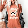 Cow Teacher Lover Women's Comfort Colors T-Shirt Yam