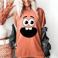 Creepy Carrots Face Teacher Halloween Costume Matching Women's Comfort Colors T-Shirt Yam Creepy Carrots Face Teacher Halloween Costume Matching Women's Comfort Colors T-Shirt Yam