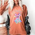 Cute Ghost Book Reading Halloween Teacher Top Girls Women Women's Comfort Colors T-Shirt Yam
