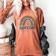Cute Special Education Leopard Print SPED Teacher Idea Women's Comfort Colors T-Shirt Yam
