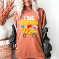 I Dig Teaching Dump Truck Construction Back School Teacher Women's Comfort Colors T-Shirt Yam I Dig Teaching Dump Truck Construction Back School Teacher Women's Comfort Colors T-Shirt Yam