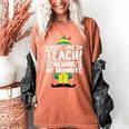 Duble2t I Just Like To Teach Teachings My Favorite Elf Teacher -Adults & -Kids Red Short Sleeve Women's Comfort Colors T-Shirt Yam