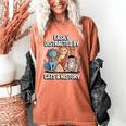 Easily Distracted By Cats & History Teacher Women Men Women's Comfort Colors T-Shirt Yam