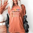 Everyone Is Welcome Here Idaho Teacher Women's Comfort Colors T-Shirt Yam