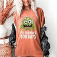Eye Survived 100 Days Of School Monster Lover Teacher Kids Women's Comfort Colors T-Shirt Yam Eye Survived 100 Days Of School Monster Lover Teacher Kids Women's Comfort Colors T-Shirt Yam