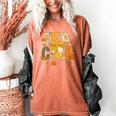 Fall Teacher Pumpkin Coquette Bow Autumn Classroom Women's Comfort Colors T-Shirt Yam Fall Teacher Pumpkin Coquette Bow Autumn Classroom Women's Comfort Colors T-Shirt Yam