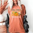 Fall Vibes And That Teacher Life Autumn Thanksgiving Women's Comfort Colors T-Shirt Yam Fall Vibes And That Teacher Life Autumn Thanksgiving Women's Comfort Colors T-Shirt Yam