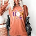 First Grade Boo Crew Teacher Student Halloween Costume Women's Comfort Colors T-Shirt Yam First Grade Boo Crew Teacher Student Halloween Costume Women's Comfort Colors T-Shirt Yam