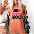 Our Flock Rocks Flamingo Mother's Day Teacher Women's Comfort Colors T-Shirt Yam Our Flock Rocks Flamingo Mother's Day Teacher Women's Comfort Colors T-Shirt Yam