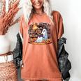 Ghost Book Reading Halloween Books Lover Teacher Women's Comfort Colors T-Shirt Yam Ghost Book Reading Halloween Books Lover Teacher Women's Comfort Colors T-Shirt Yam