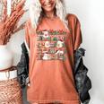 Ghost Christmas Reading Book Lover Library Christmas Teacher Women's Comfort Colors T-Shirt Yam Ghost Christmas Reading Book Lover Library Christmas Teacher Women's Comfort Colors T-Shirt Yam