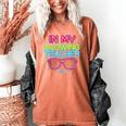 In My Glowing Teacher Era Groovy Colorful Bright Women's Comfort Colors T-Shirt Yam