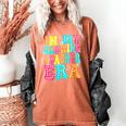 In My Glowing Teacher Era Groovy Colorful Bright Women's Comfort Colors T-Shirt Yam In My Glowing Teacher Era Groovy Colorful Bright Women's Comfort Colors T-Shirt Yam