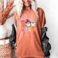 Groovy Kindergarten Boo Crew Kinder Halloween Teacher Kids Women's Comfort Colors T-Shirt Yam