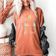 Groovy This Teacher Is Glowing Hello Summer End Of School Women's Comfort Colors T-Shirt Yam Groovy This Teacher Is Glowing Hello Summer End Of School Women's Comfort Colors T-Shirt Yam