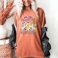 Halloween Floral Ghost Teacher Are You Falloween Directions Women's Comfort Colors T-Shirt Yam