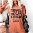 Halloween Science Teacher Prisoner Costume Women's Comfort Colors T-Shirt Yam