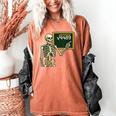 Halloween Skeleton 67 Meme Square Root 4489 Math Teacher Women's Comfort Colors T-Shirt Yam