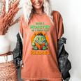 Halloween Teacher Librarian Monster Reading Books Men Women Kids Women's Comfort Colors T-Shirt Yam
