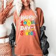Happy 100th Day Of School 100 Days Of School Teacher Student Women's Comfort Colors T-Shirt Yam Happy 100th Day Of School 100 Days Of School Teacher Student Women's Comfort Colors T-Shirt Yam