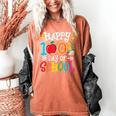 Happy 100th Day Of School Teachers 100 Days Of School Kids Women's Comfort Colors T-Shirt Yam