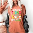 Happy First Day Of School Teacher Back To School Student Women's Comfort Colors T-Shirt Yam Happy First Day Of School Teacher Back To School Student Women's Comfort Colors T-Shirt Yam