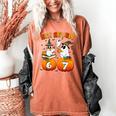 Haunted By 67 Boo Ghost Pumpkin Halloween Teacher Women's Comfort Colors T-Shirt Yam Haunted By 67 Boo Ghost Pumpkin Halloween Teacher Women's Comfort Colors T-Shirt Yam