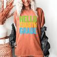 Hello Fourth Grade Shirt 4th Grade Boy Girl Student Teacher Women's Comfort Colors T-Shirt Yam Hello Fourth Grade Shirt 4th Grade Boy Girl Student Teacher Women's Comfort Colors T-Shirt Yam