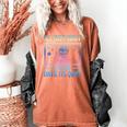 I'Ll Just Wait Until It's Quiet Skeleton Messy Bun Teacher Women's Comfort Colors T-Shirt Yam